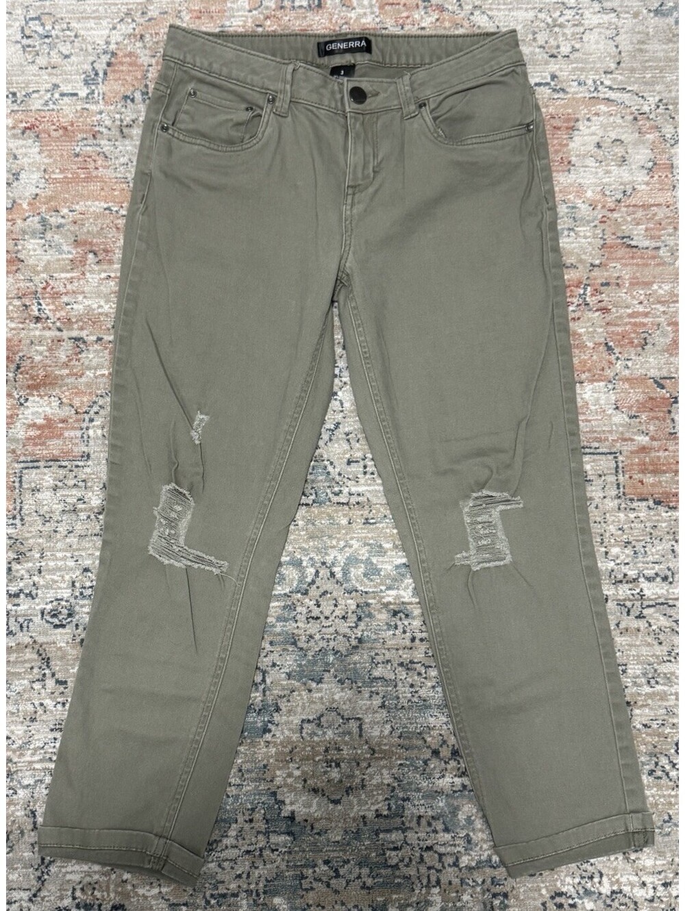 RARE Vintage 90's Generra Women's Pants Green Size 3